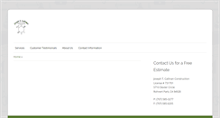 Desktop Screenshot of callinanconstruction.com